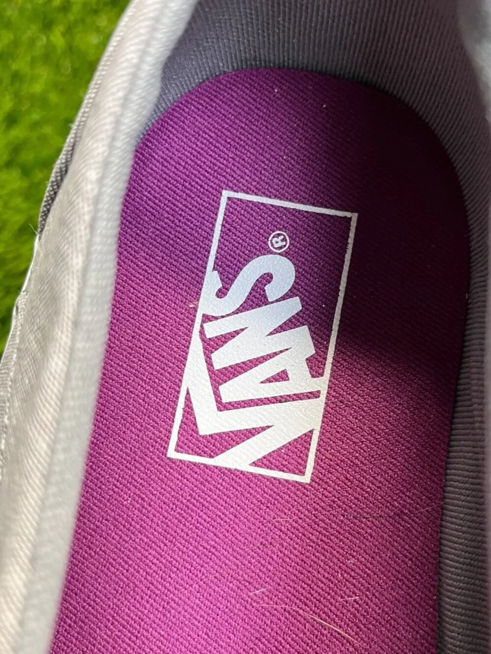Vans Asher Chambray Slip-On Womens Size 11 Gray Athletic Skate Shoes Sneakers